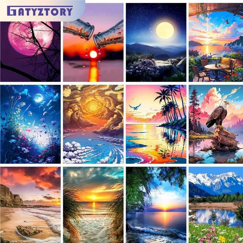 GATYZTORY Diy Painting By Numbers For Adults Kits Sunset Scenery Picture On Numbers Diy Gift Handmade For Wall Art Decors
GATYZTORY Diy Painting By Numbers For Adults Kits Sunset Scenery Picture On Numbers Diy Gift Handmade For Wall Art Decors