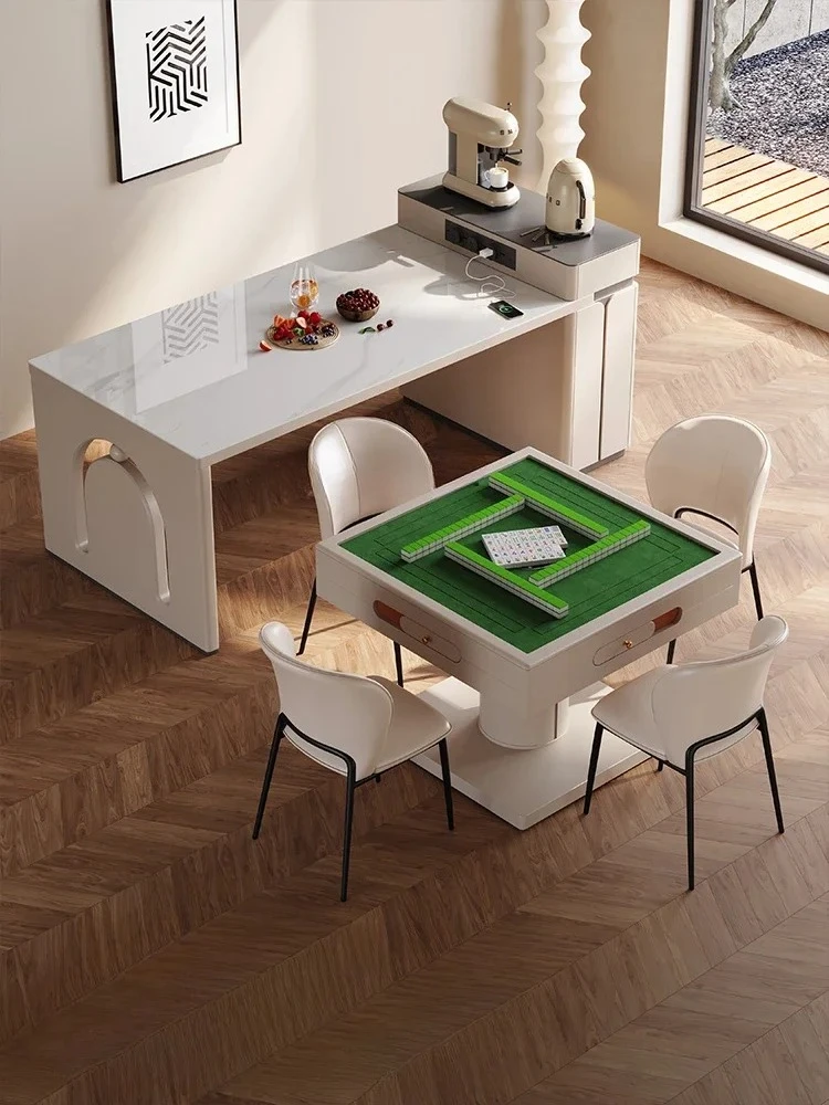 Cream Style Mahjong Table Multifunctional Retractable Household Stone Plate Kitchen Island Dining Table Automatic Mahjong.
Cream Style Mahjong Table Multifunctional Retractable Household Stone Plate Kitchen Island Dining Table Automatic Mahjong.