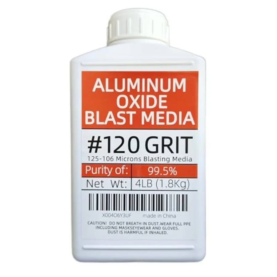 # Пескоструйная обработка из оксида алюминия с зернистостью 120, средняя, 4 фунта/1,8 кг. Тонкая пескоструйная обработка среднего размера — Применение: используется как абразив и средний F
# Пескоструйная обработка из оксида алюминия с зернистостью 120, средняя, 4 фунта/1,8 кг. Тонкая пескоструйная обработка среднего размера — Применение: используется как абразив и средний F