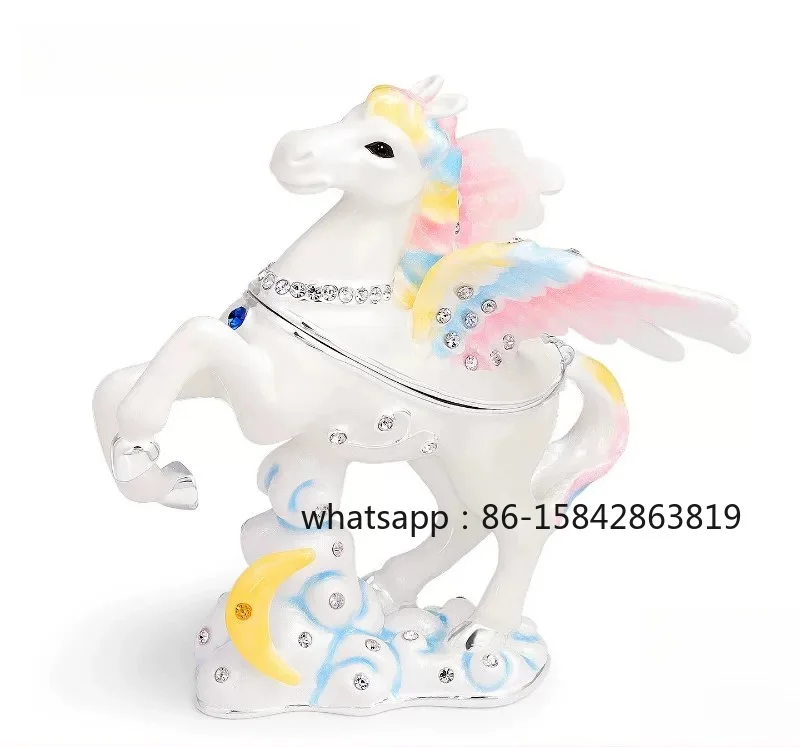 Jewelry Box, Auspicious Cloud Pegasus Unicorn, Creative Gift Jewelry, Earrings, Ring Storage, Ornament
Jewelry Box, Auspicious Cloud Pegasus Unicorn, Creative Gift Jewelry, Earrings, Ring Storage, Ornament