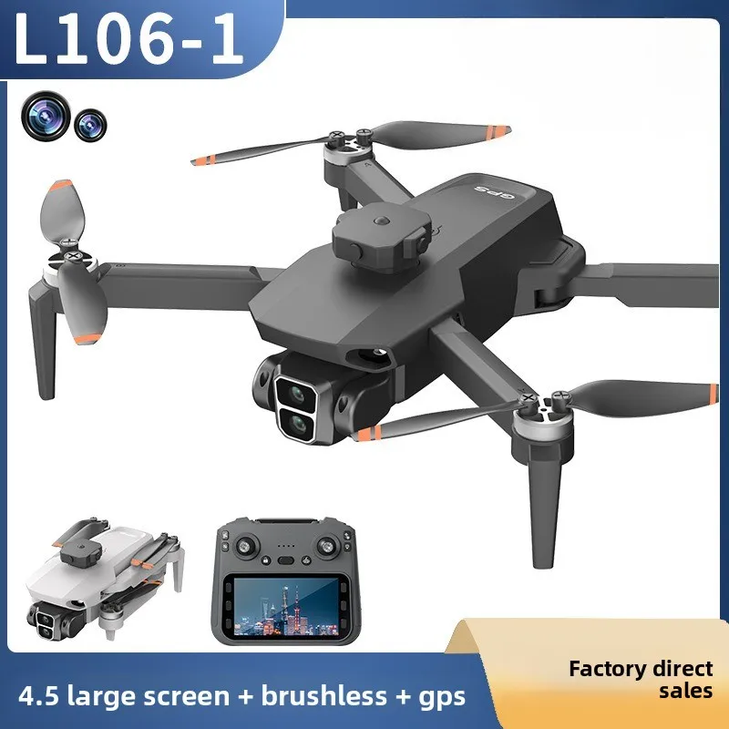 L106-1 GPS Brushless High Definition Aerial Photography Drone with Folding Four-Axis 4.5 Inch LCD Large Color Screen for Photogr
L106-1 GPS Brushless High Definition Aerial Photography Drone with Folding Four-Axis 4.5 Inch LCD Large Color Screen for Photogr