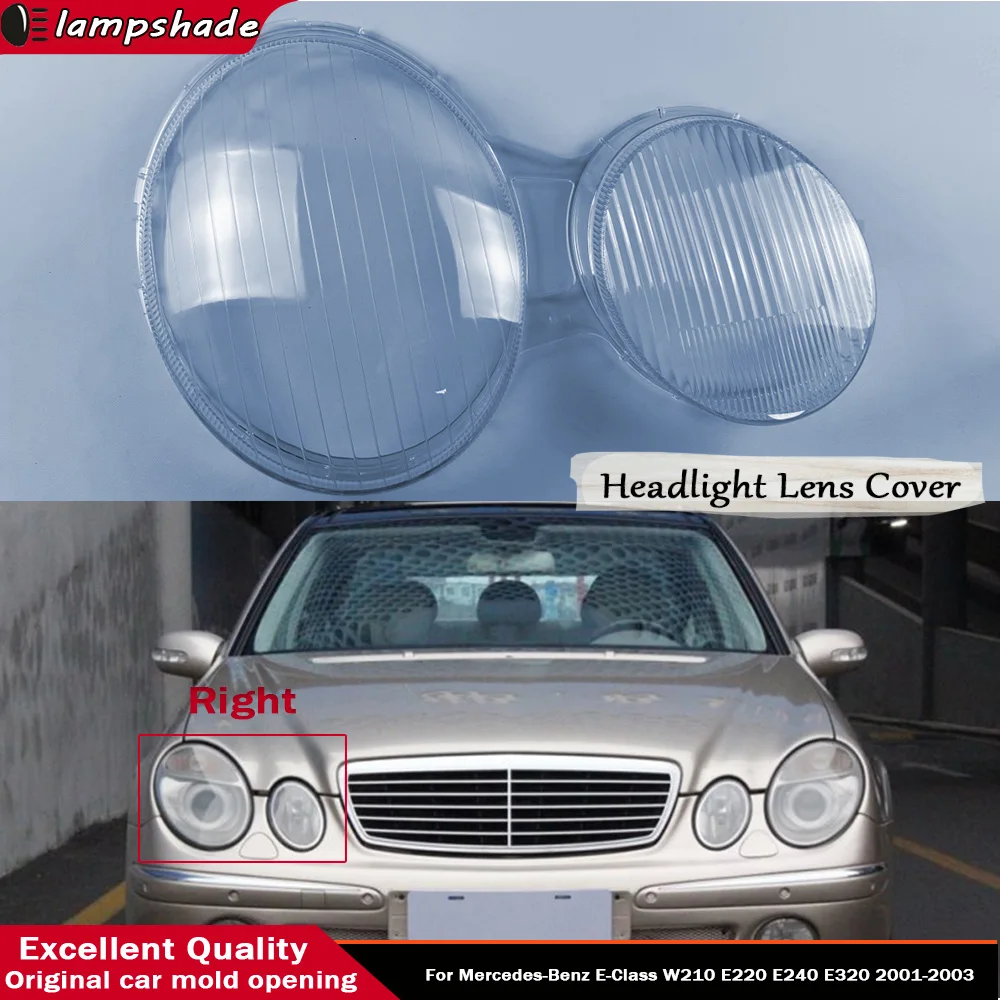 For Mercedes-Benz E-Class W210 E220 E240 E320 2001 2002 2003 Accessoire Voitures Car Lights Shell Headlight Headlamp Lens Covers
For Mercedes-Benz E-Class W210 E220 E240 E320 2001 2002 2003 Accessoire Voitures Car Lights Shell Headlight Headlamp Lens Covers