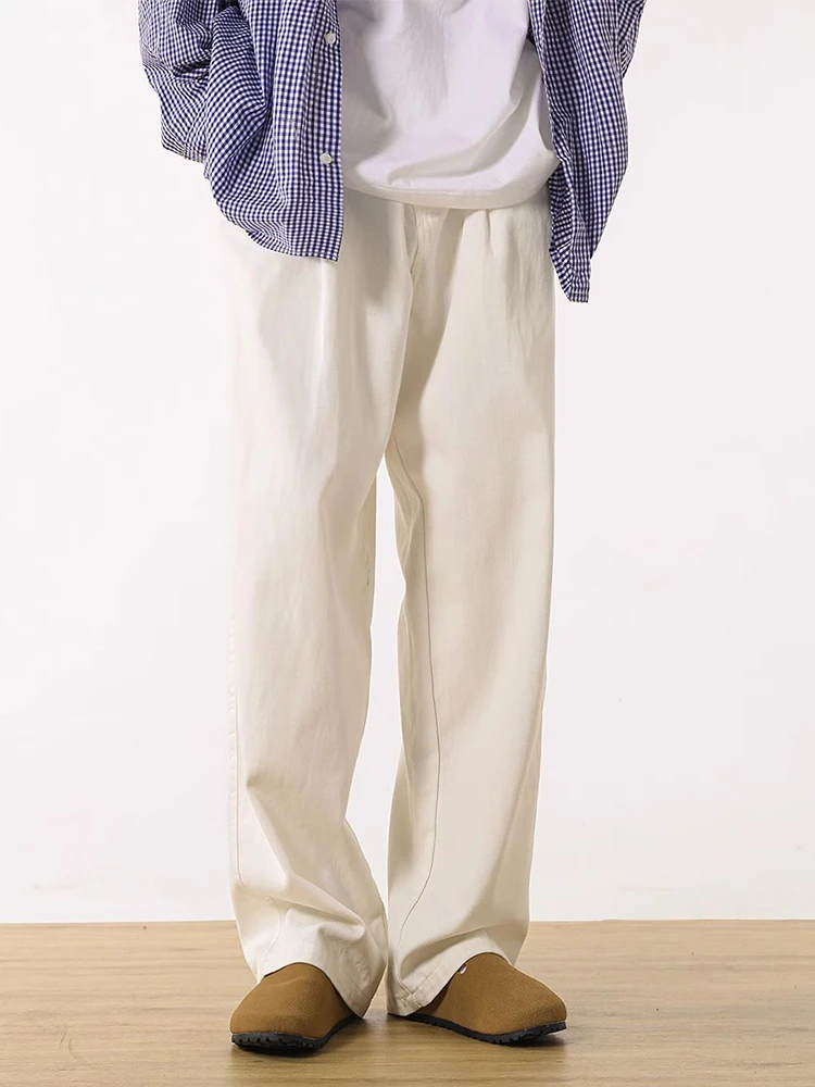 Lazy Sle Men's Casual Pants Loose Wide Leg Long Trousers Workwear Straight Leg Artistic Retro Cotton Polyester Blend
Lazy Sle Men's Casual Pants Loose Wide Leg Long Trousers Workwear Straight Leg Artistic Retro Cotton Polyester Blend