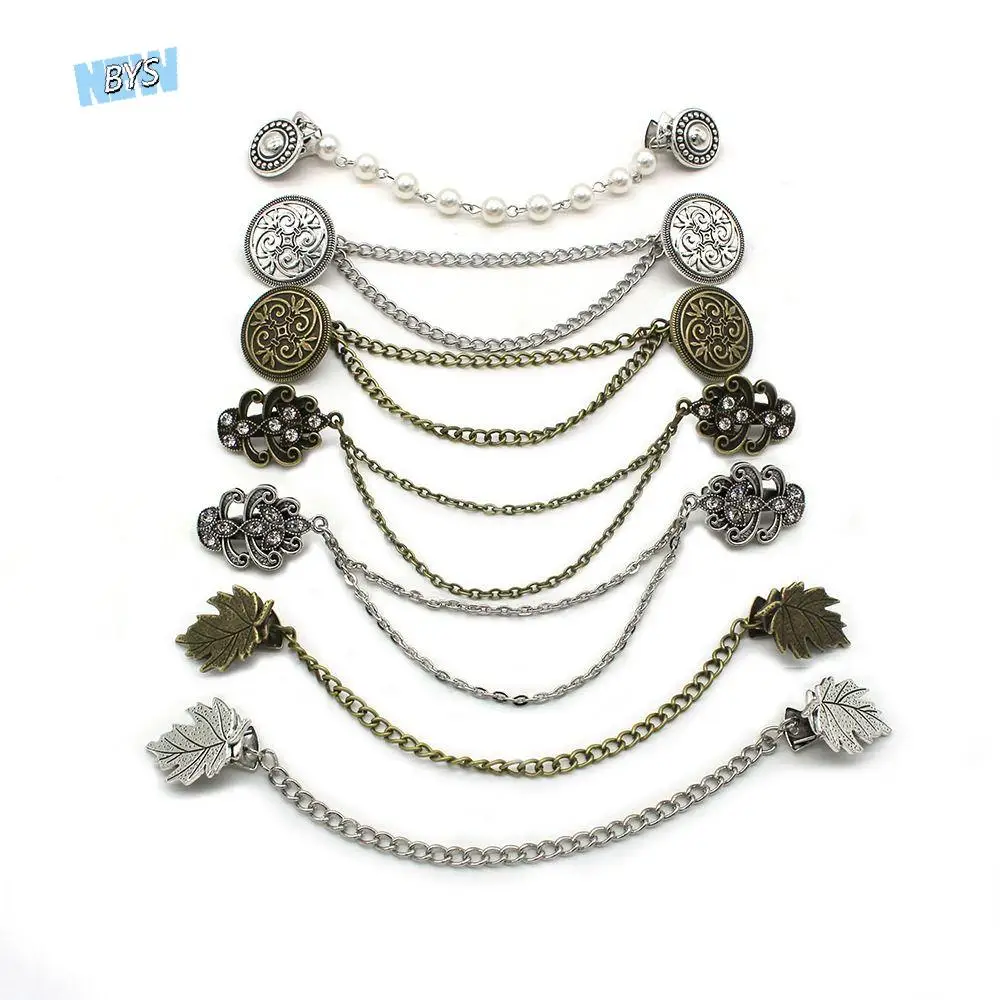 Cardigan Clip Retro Suit Brooch Korean Fashion Gentleman Tassel Brooch Grace Trend Suit Shirt Collar Chain Dinner
Cardigan Clip Retro Suit Brooch Korean Fashion Gentleman Tassel Brooch Grace Trend Suit Shirt Collar Chain Dinner