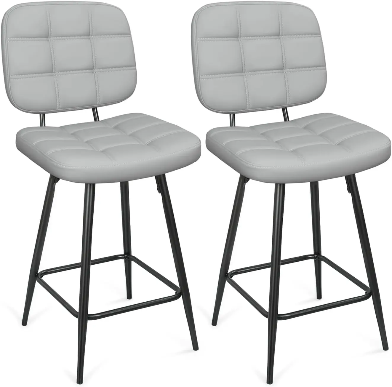 Bar Stools Set Of 2, 24 H Upholstered Metal Barstool With Ba And Footrest, Bar Chair With Metal Base For Dining Room Counter
Bar Stools Set Of 2, 24 H Upholstered Metal Barstool With Ba And Footrest, Bar Chair With Metal Base For Dining Room Counter