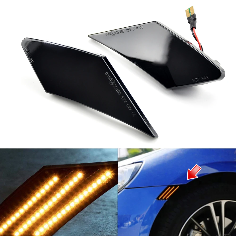 1 Pair 12V LED Car Side Marker Lights Super Bright Amber SU003-02540 SU003-02541 For Scion FR-S/Subaru BRZ/Toyota 86
1 Pair 12V LED Car Side Marker Lights Super Bright Amber SU003-02540 SU003-02541 For Scion FR-S/Subaru BRZ/Toyota 86