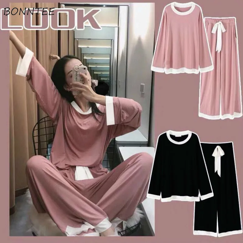 Pajama Sets Women Autumn 2 Piece Long Sleeve Patchwork Sweet Lovely Fashion Home Japanese Style New Ladies Sleepwear Loose Ins
Pajama Sets Women Autumn 2 Piece Long Sleeve Patchwork Sweet Lovely Fashion Home Japanese Style New Ladies Sleepwear Loose Ins