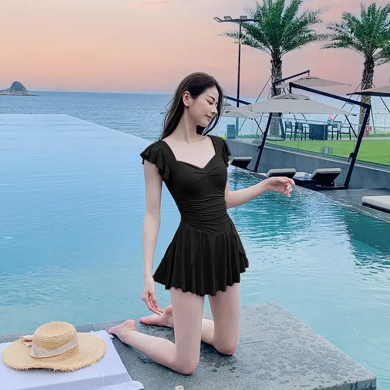 Vintage Inspired Modest One Piece Swimsuit Women 2026 Fashion Ruffle Hem Swimwear Slimming Skirt Cover Up for Vacation Spa
Vintage Inspired Modest One Piece Swimsuit Women 2026 Fashion Ruffle Hem Swimwear Slimming Skirt Cover Up for Vacation Spa