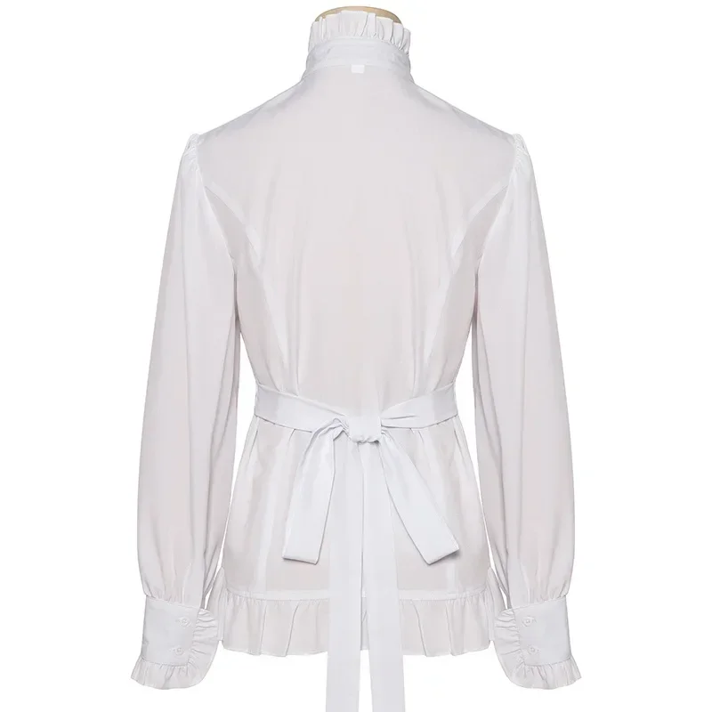 Женский средневековый костюм для косплея на Хэллоуин: блузка с бантом, рюшами и длинными рукавами в стиле Ренессанс, Викторианский период, Стимпанк, Готика
Женский средневековый костюм для косплея на Хэллоуин: блузка с бантом, рюшами и длинными рукавами в стиле Ренессанс, Викторианский период, Стимпанк, Готика