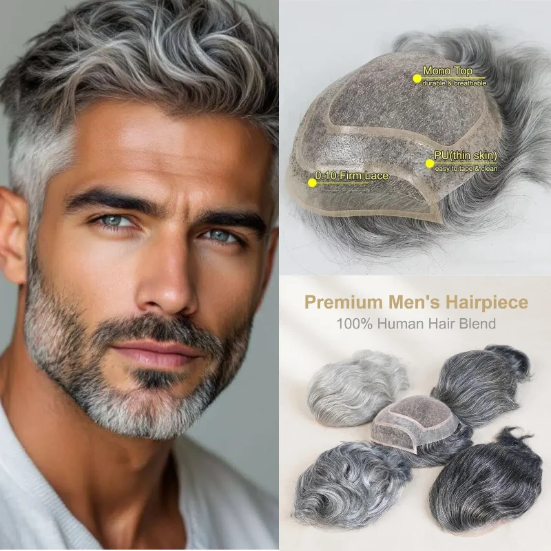 Human Hair Mono Base Men Toupee 8x10 6inch Hair Piece Wholesale Dropship Color 1B 1B20
Human Hair Mono Base Men Toupee 8x10 6inch Hair Piece Wholesale Dropship Color 1B 1B20