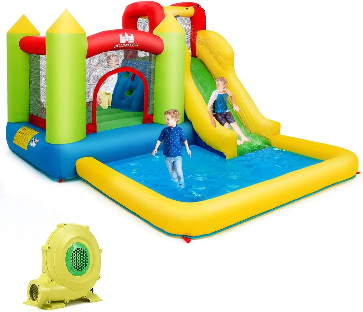 Inflatable Water Slide, 12x9FT Bounce House Water Slide for Kids Outdoor w/Large Jumping Area, 480w Blower, 2-pcs, Climbing, Spl
Inflatable Water Slide, 12x9FT Bounce House Water Slide for Kids Outdoor w/Large Jumping Area, 480w Blower, 2-pcs, Climbing, Spl