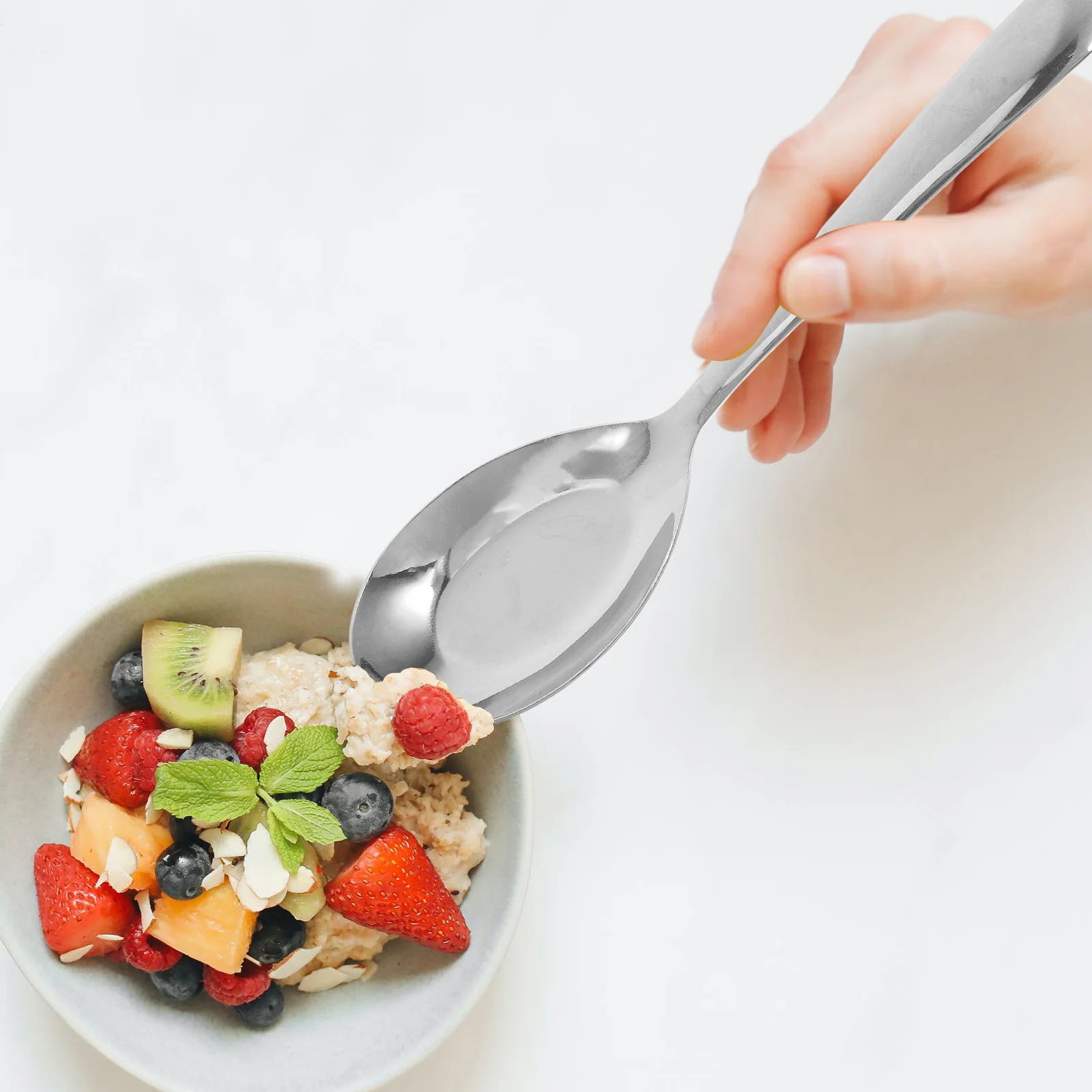 Stainless Steel Flat Bottom Spoon for Soup Canteen 304 Quality Elegant Design Easy Cleanup dishwasher Safe ServingSpoons Ramen
Stainless Steel Flat Bottom Spoon for Soup Canteen 304 Quality Elegant Design Easy Cleanup dishwasher Safe ServingSpoons Ramen
