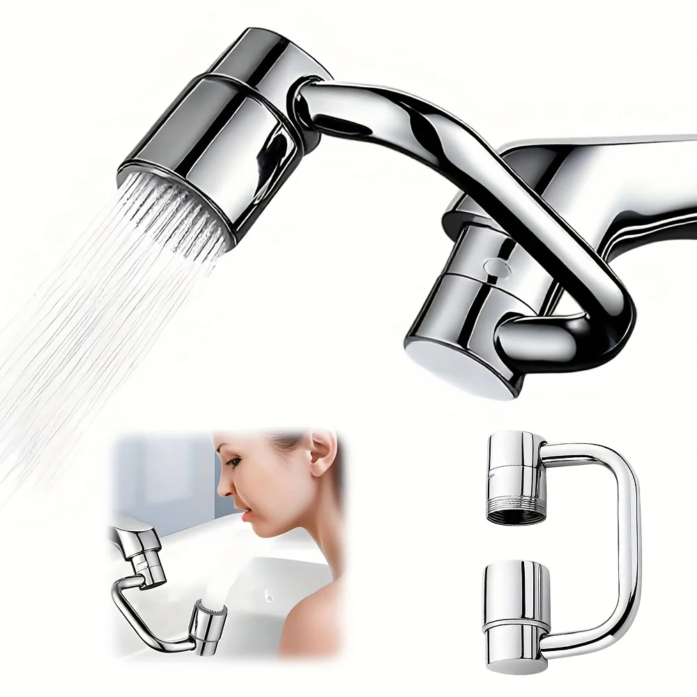 1440° Rotatable Extension Faucet Sprayer Head Water Tap Nozzle Universal Bathroom Tap Extend Adapter Aerator 2 Spray Modes
1440° Rotatable Extension Faucet Sprayer Head Water Tap Nozzle Universal Bathroom Tap Extend Adapter Aerator 2 Spray Modes