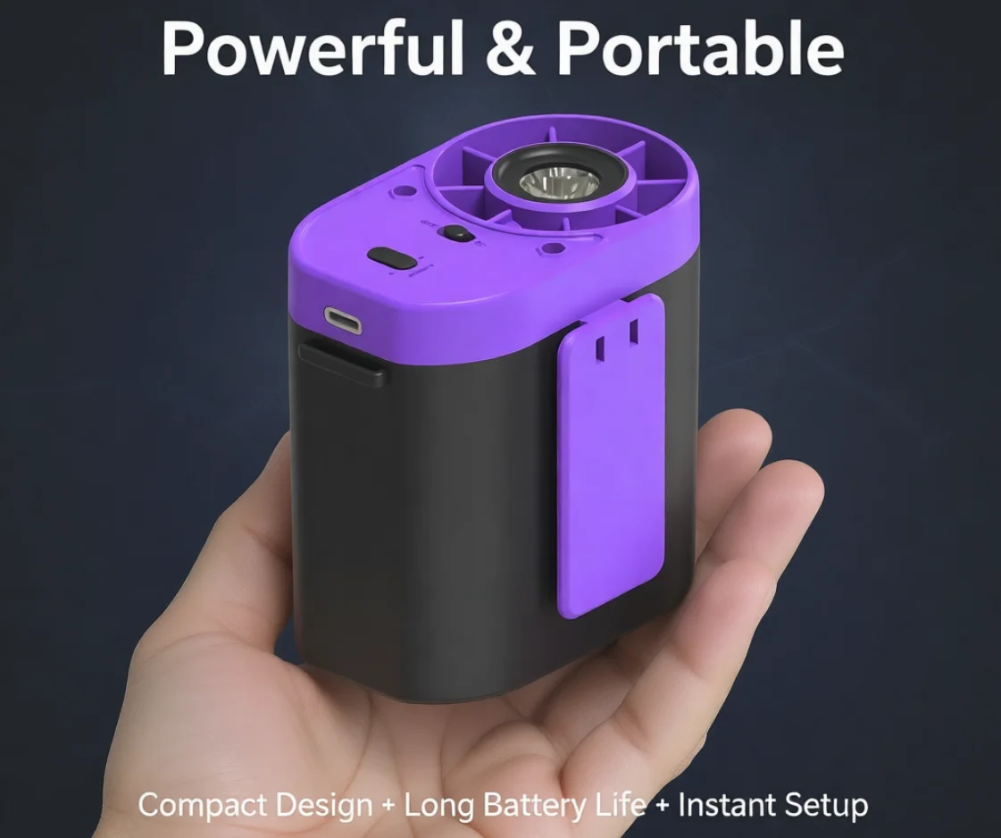 Mini Hand Free Waist Clip Fan Rechargeable Strong Airflow Hanging Neck Fan LED Display High-Speed Mini Cooling Fan
Mini Hand Free Waist Clip Fan Rechargeable Strong Airflow Hanging Neck Fan LED Display High-Speed Mini Cooling Fan