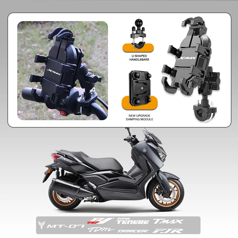 Anti-slip Shockproof Mobile Stand Bracket Gps Motorcycle Phone Mount For YAMAHA Xmax300 Xmax250 XMAX Xmax125 VMAX1700 VMAX
Anti-slip Shockproof Mobile Stand Bracket Gps Motorcycle Phone Mount For YAMAHA Xmax300 Xmax250 XMAX Xmax125 VMAX1700 VMAX