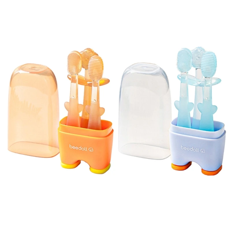 Kids Toothbrush Manual Training Tooth Brush Food Grade Soft Silicone Toothbrush 360° Oral Teeth Cleaning for Babies
Kids Toothbrush Manual Training Tooth Brush Food Grade Soft Silicone Toothbrush 360° Oral Teeth Cleaning for Babies