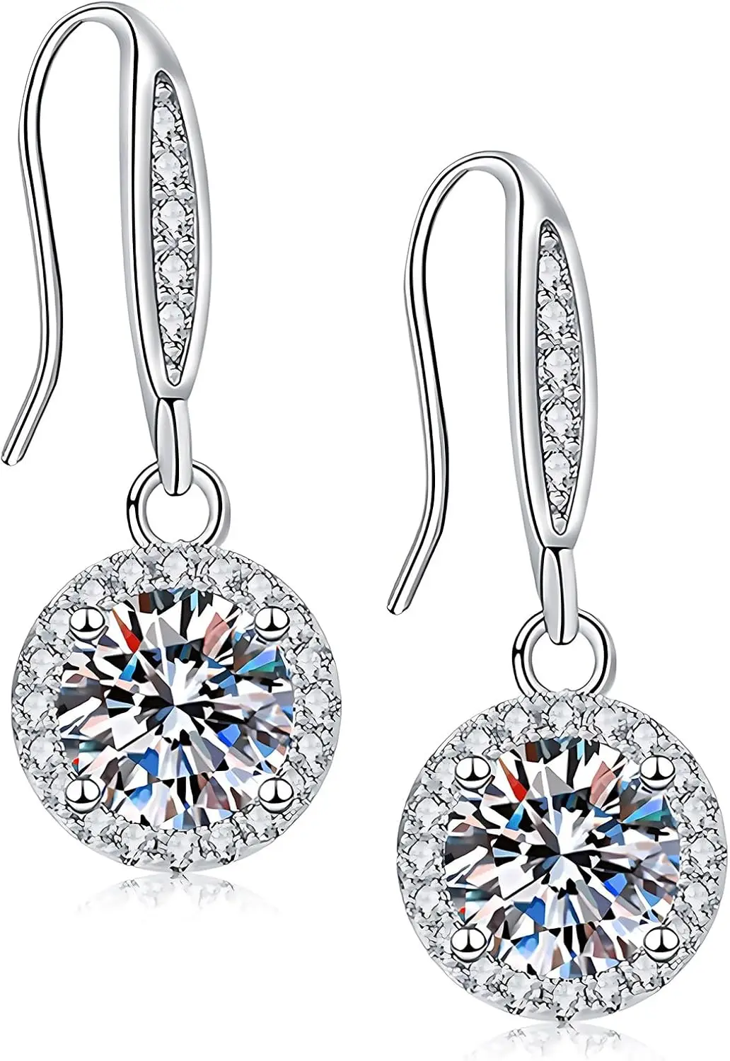 Sparkling Round Drop Earrings, Hypoallergenic Dangling Jewelry for Women and Girls
Sparkling Round Drop Earrings, Hypoallergenic Dangling Jewelry for Women and Girls