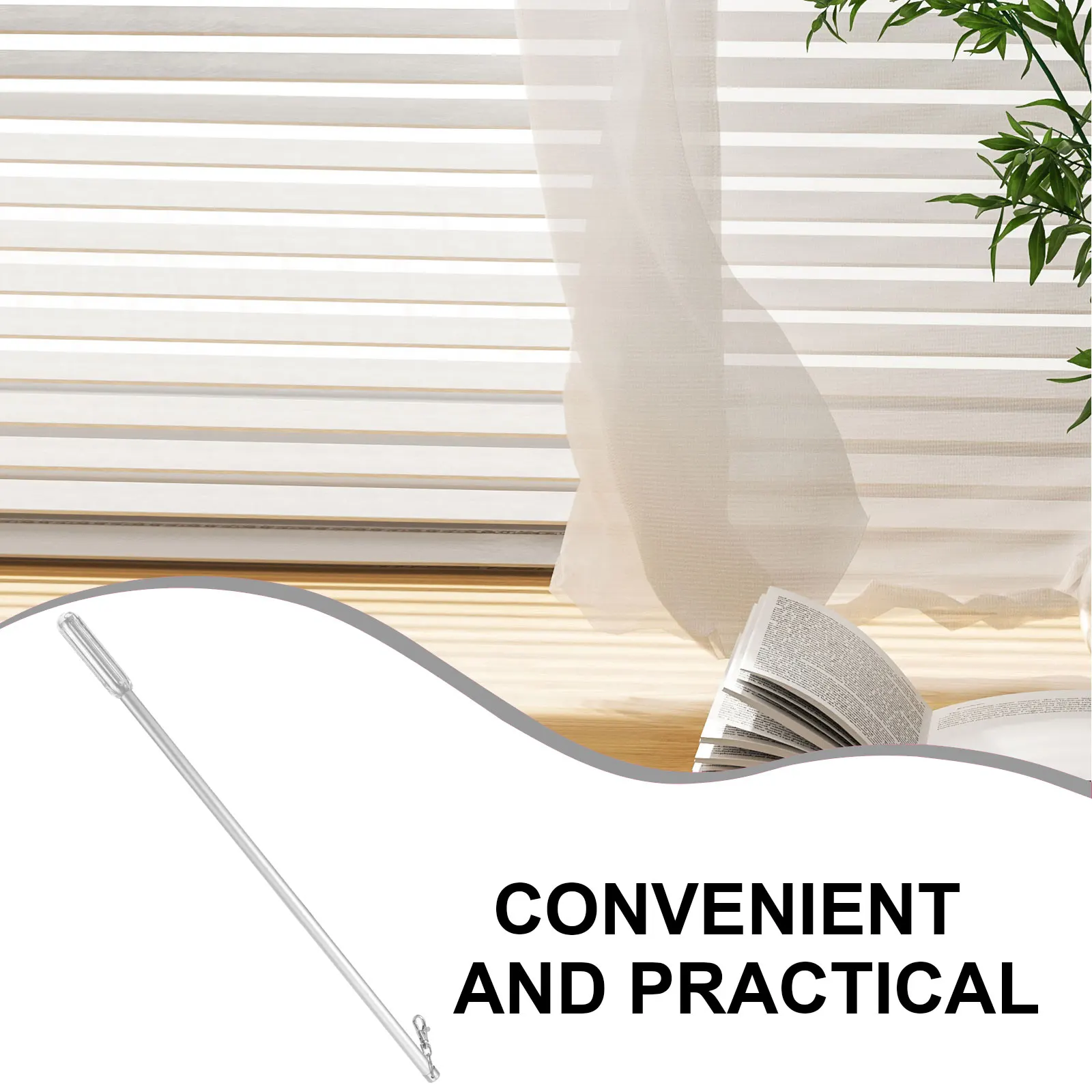 Curtain Pull Rod Aluminum Alloy Lightweight Manual Curtain Stick Puller Easy Grip Long Service Life for Drapery
Curtain Pull Rod Aluminum Alloy Lightweight Manual Curtain Stick Puller Easy Grip Long Service Life for Drapery