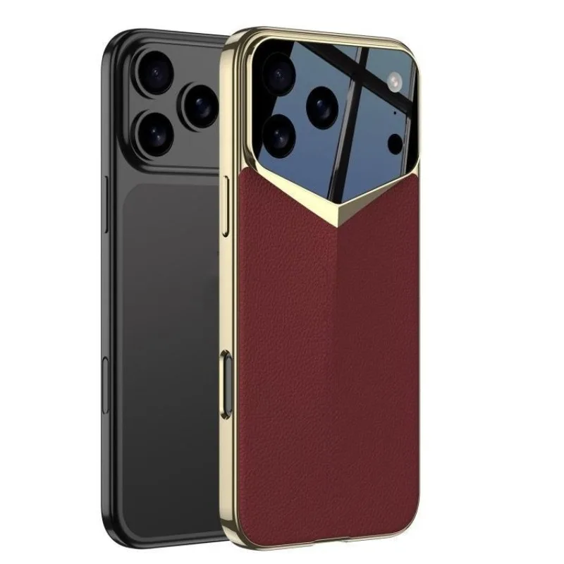 Plain leather case for iPhone 17 Pro Max, 17 Pro
Plain leather case for iPhone 17 Pro Max, 17 Pro