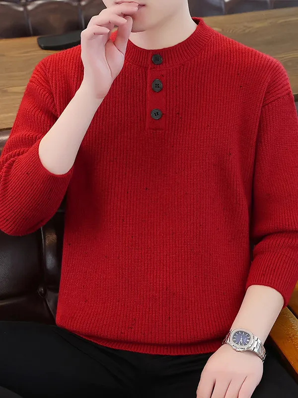 Мужской свитер Thiened Cisas с воротником хенли, красный, вязаный, теплый, зимний, новинка, базовая модель, новогодняя одежда
Мужской свитер Thiened Cisas с воротником хенли, красный, вязаный, теплый, зимний, новинка, базовая модель, новогодняя одежда