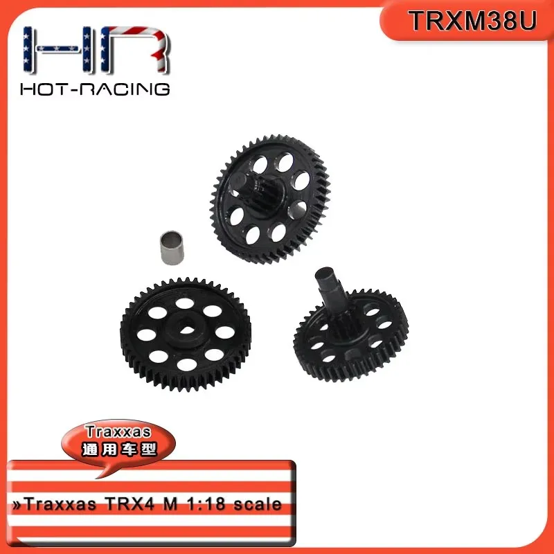 Hot Racing Ultra low range crawl 68:1 super duty hardened steel internal gear set for TRX4-M
Hot Racing Ultra low range crawl 68:1 super duty hardened steel internal gear set for TRX4-M