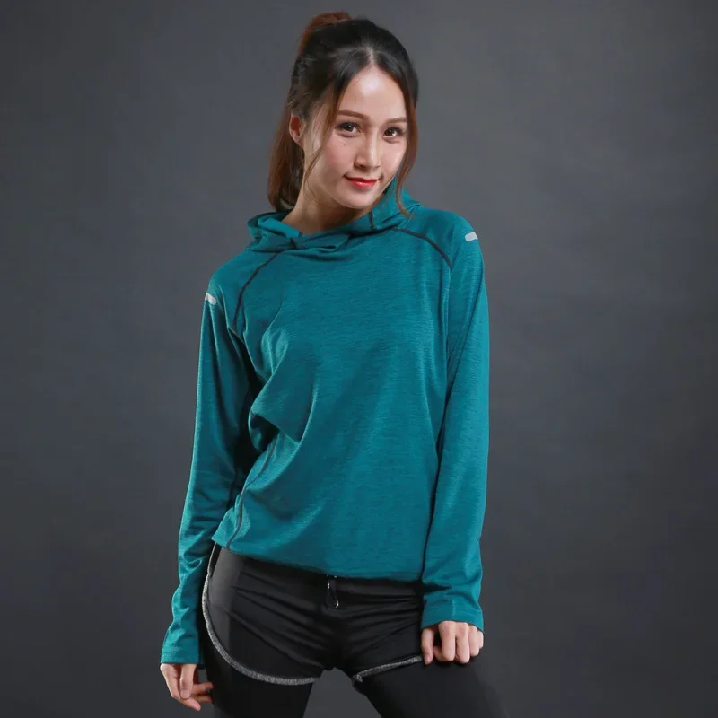 Fitness Women T Shirt Sportswear Yoga Top Quick-Dry Running Shirt Gym Clothes Breathable Hood Sports Shirt Jacket Yoga Clothing
Fitness Women T Shirt Sportswear Yoga Top Quick-Dry Running Shirt Gym Clothes Breathable Hood Sports Shirt Jacket Yoga Clothing