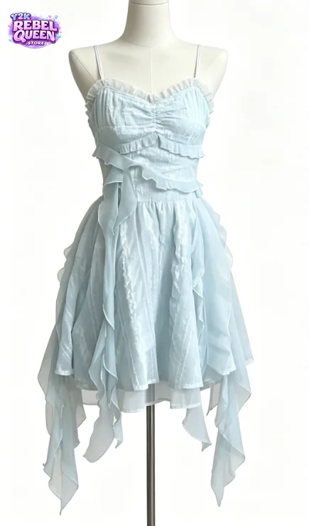 Korean Fashion Sweet 2-Piece Set Women Slim Ruffle A-Line Cami Dress + Knit Cardigan 2026 Summer Casual Elegant Coquette Outfits
Korean Fashion Sweet 2-Piece Set Women Slim Ruffle A-Line Cami Dress + Knit Cardigan 2026 Summer Casual Elegant Coquette Outfits