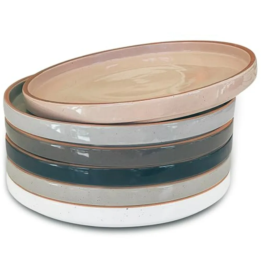 Ceramic Flat Plates Set of 6-8 in - The Dessert, Salad, Appetizer, Small Lunch, etc Plate. Microwave, Oven, and Dishwasher Safe
Ceramic Flat Plates Set of 6-8 in - The Dessert, Salad, Appetizer, Small Lunch, etc Plate. Microwave, Oven, and Dishwasher Safe