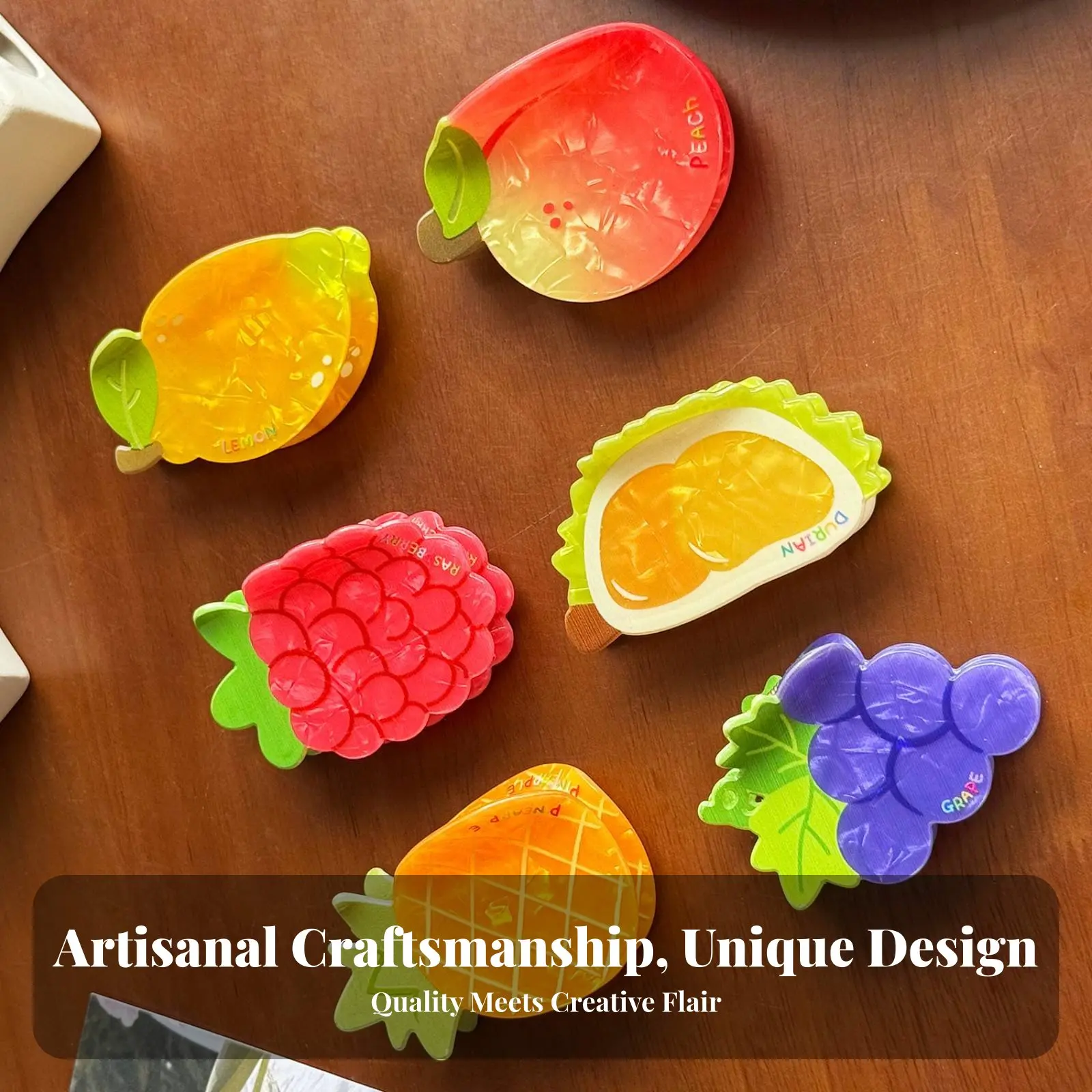 Fruit Hair Grip Cute Design Fruit Design Jaw Fastener Average Updo Hair Fastener Versatile Lightweight for Children
Fruit Hair Grip Cute Design Fruit Design Jaw Fastener Average Updo Hair Fastener Versatile Lightweight for Children