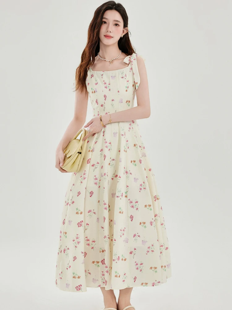2025 Floral Square Collar Bow Sling Sexy Long Dress Summer Elegant Casual Beach Style Dress Women Korean Fashion Bodycon Dresses
2025 Floral Square Collar Bow Sling Sexy Long Dress Summer Elegant Casual Beach Style Dress Women Korean Fashion Bodycon Dresses