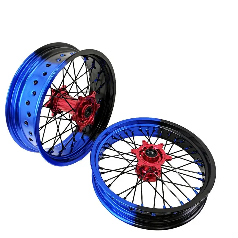 Supermoto Wheels 17 Customized Motorcycle Parts Inch Supermoto Wheels With Hub for Mc Xc Te Fe
Supermoto Wheels 17 Customized Motorcycle Parts Inch Supermoto Wheels With Hub for Mc Xc Te Fe