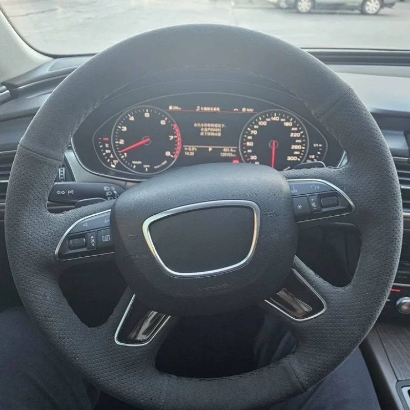 Изготовленный на заказ чехол на руль из замши для Audi A3 8V Sportback A4 B8 Avant A6 C7 A8 D4 Q3, аксессуары
Изготовленный на заказ чехол на руль из замши для Audi A3 8V Sportback A4 B8 Avant A6 C7 A8 D4 Q3, аксессуары