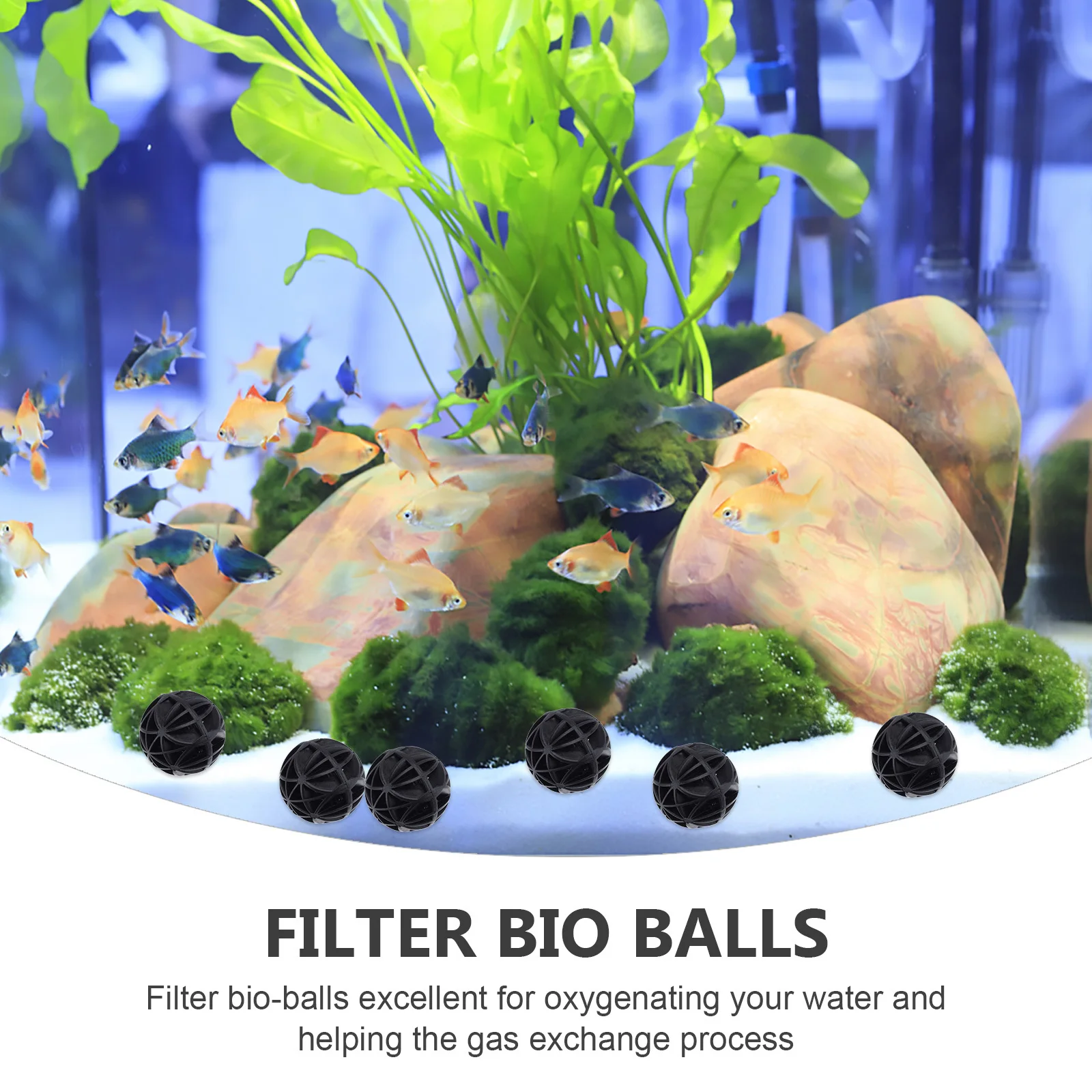 50Pcs Bio Balls Filter Media Plastic Construction High-Performance Stuffing Mesh Pouch Bag Oxygenate Freshwater Saltwater
50Pcs Bio Balls Filter Media Plastic Construction High-Performance Stuffing Mesh Pouch Bag Oxygenate Freshwater Saltwater