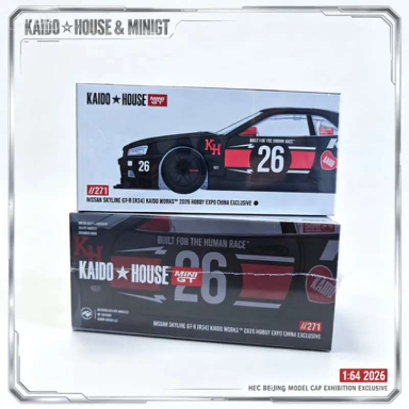 In stock 2026 HEC Beijing Model Car Exhibition Exclusive,KAIDO HOUSE & MINIGT 1:64 Nissan, die-cast alloy model car.
In stock 2026 HEC Beijing Model Car Exhibition Exclusive,KAIDO HOUSE & MINIGT 1:64 Nissan, die-cast alloy model car.