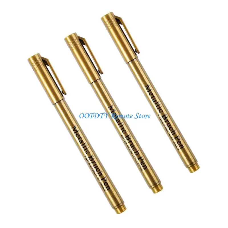 3pcs Swittering Metallic Paint Pen Water -устойчивая металлическая маркера маркера для изготовления карт каллиграфии. 
3pcs Swittering Metallic Paint Pen Water -устойчивая металлическая маркера маркера для изготовления карт каллиграфии.