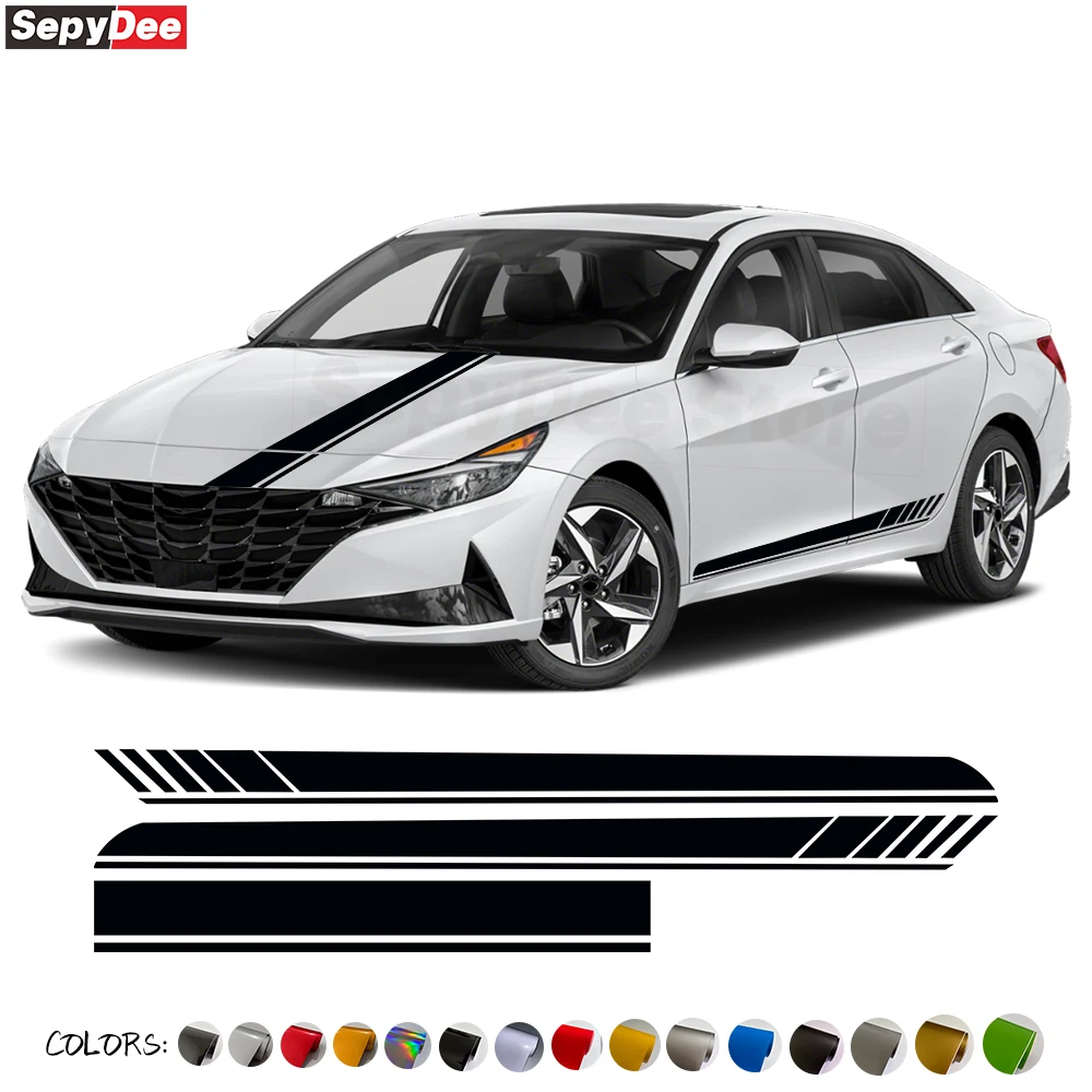 Car Door Side Skirt Sticker Hood Stripes Graphics Carbon Fiber Vinyl Decal For Hyundai Elantra Avante N Line 2021-2023 Accessori
Car Door Side Skirt Sticker Hood Stripes Graphics Carbon Fiber Vinyl Decal For Hyundai Elantra Avante N Line 2021-2023 Accessori