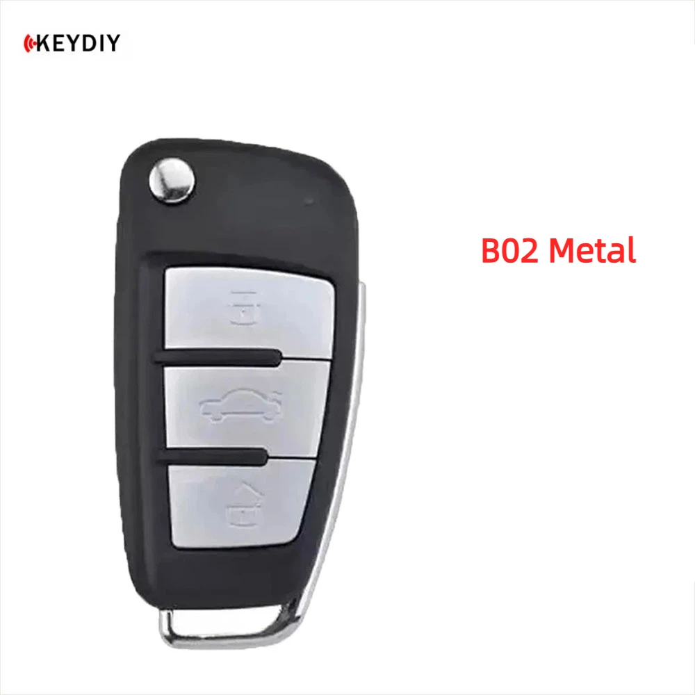 KEYDIY KD B02 Metal button Universal Car Remote Key 3 Buttons for Audi A6L Style B Series Car Key for KD900 KD900+ KD-X2
KEYDIY KD B02 Metal button Universal Car Remote Key 3 Buttons for Audi A6L Style B Series Car Key for KD900 KD900+ KD-X2