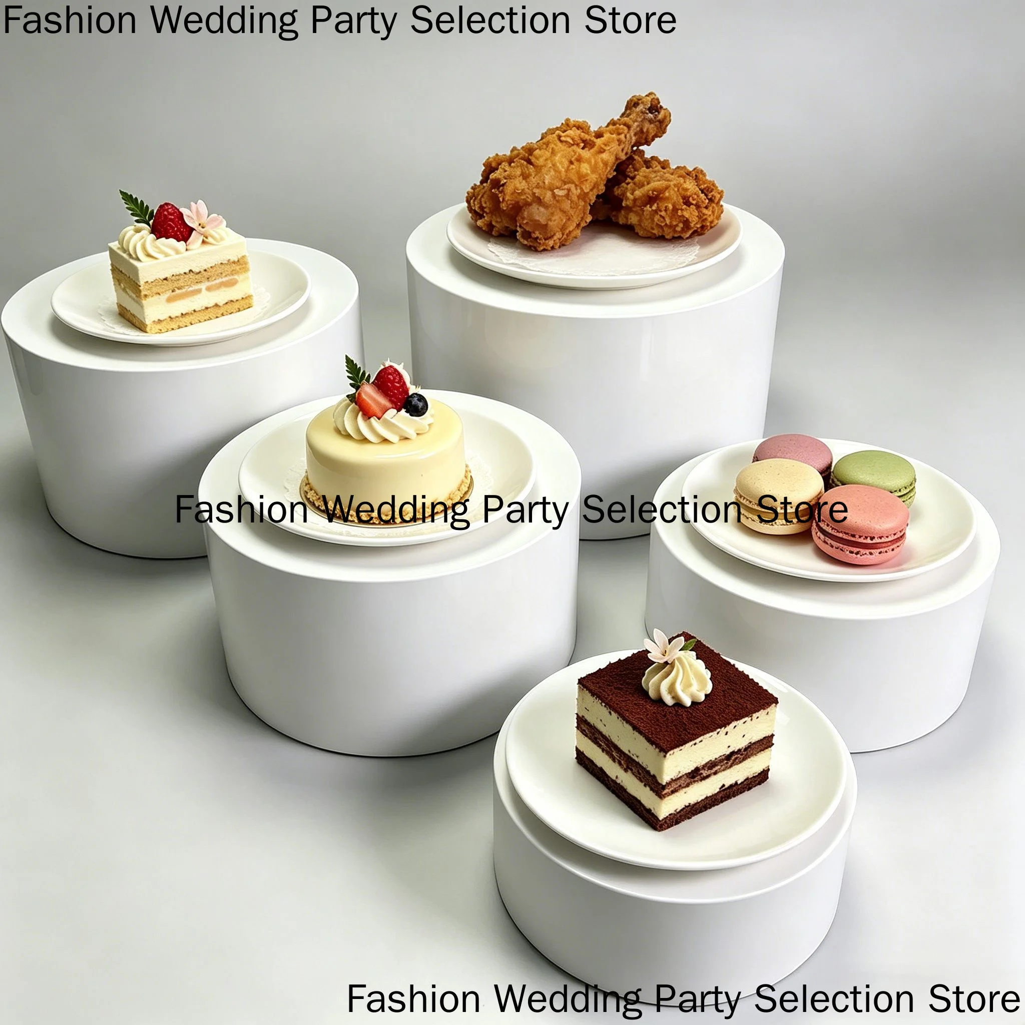 Cylinder Display Stand White Metal 5Pcs Wedding Bridal Shower Baby Shower Buffet Dessert Fruit Cake Home Party Table Decor
Cylinder Display Stand White Metal 5Pcs Wedding Bridal Shower Baby Shower Buffet Dessert Fruit Cake Home Party Table Decor