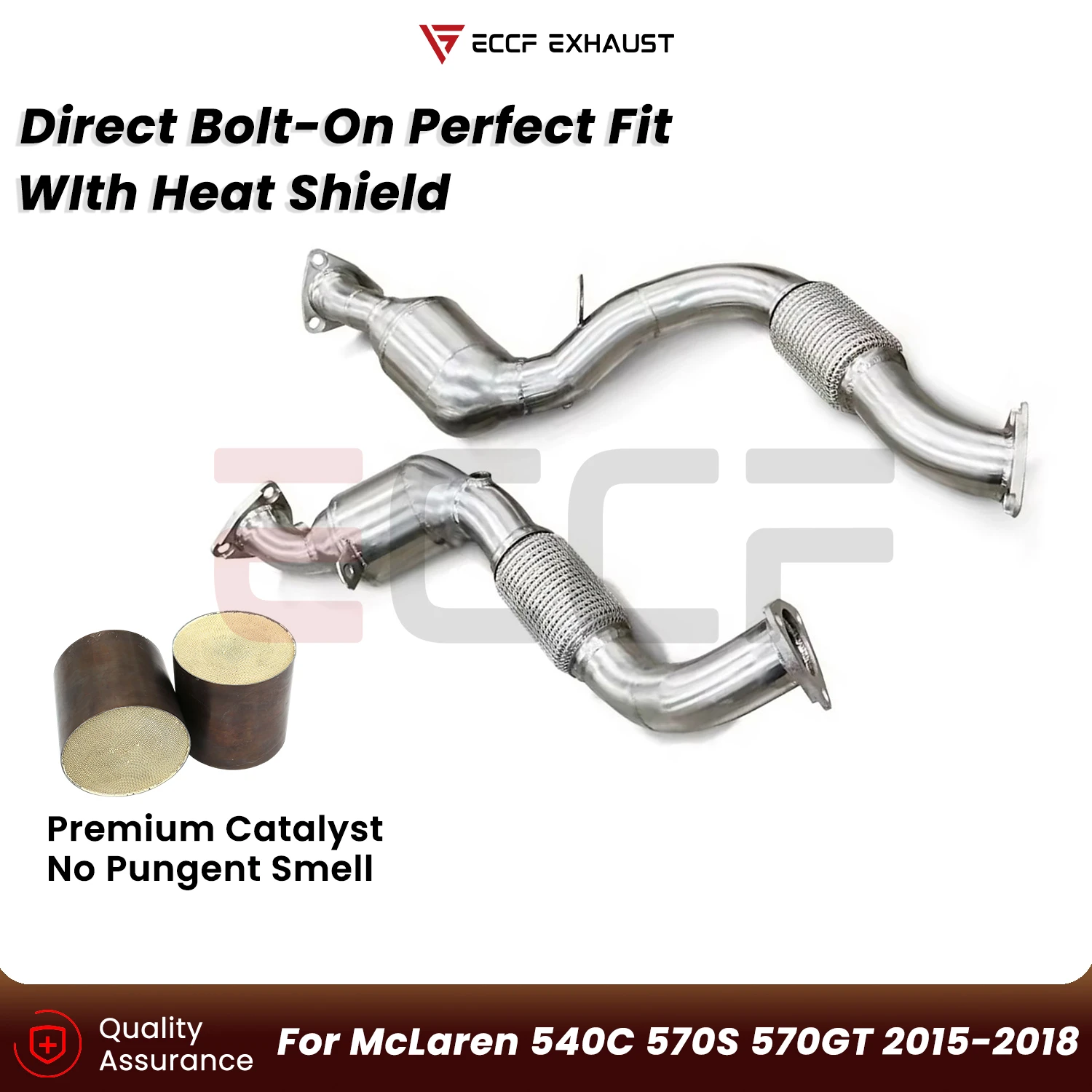 Sporty Downpipe For McLaren 540C 570S 570GT 2015-2018 Aggressive Exhaust Sound Plug and Play
Sporty Downpipe For McLaren 540C 570S 570GT 2015-2018 Aggressive Exhaust Sound Plug and Play