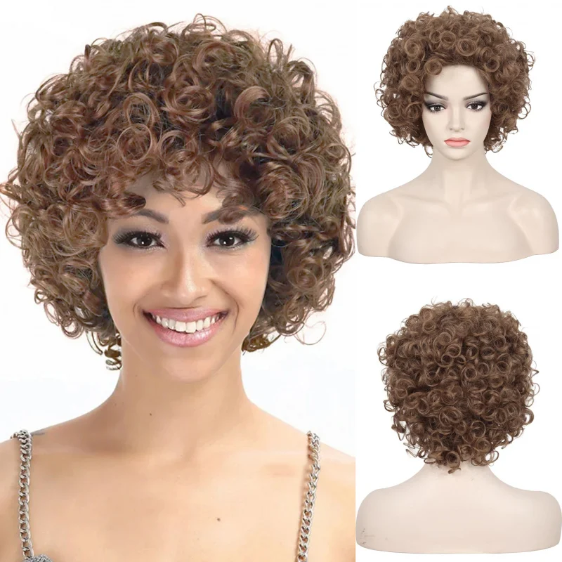 Короткие вьющиеся коричневые 70-х 80-х годов диско синтетические волосы афро парик для 60-х годов рокер хиппи костюм косплей Хэллоуин вечерние
Короткие вьющиеся коричневые 70-х 80-х годов диско синтетические волосы афро парик для 60-х годов рокер хиппи костюм косплей Хэллоуин вечерние