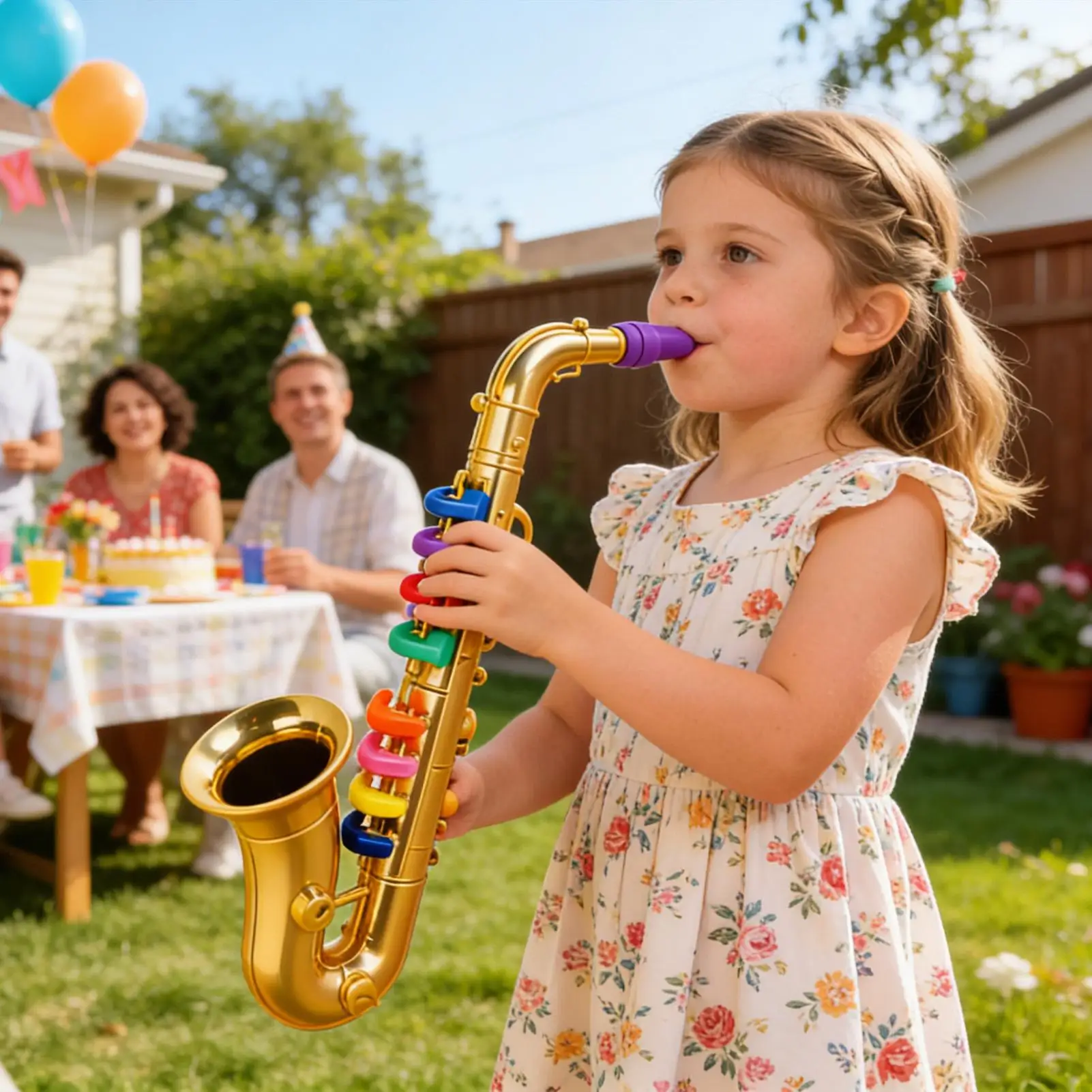 Kids Toy Saxophone Playable Musical Instrument Educational Lightweight Sax For Beginners, Party Birthday School Performance Kids Toy Saxophone Playable Musical Instrument Educational Lightweight Sax For Beginners, Party Birthday School Performance