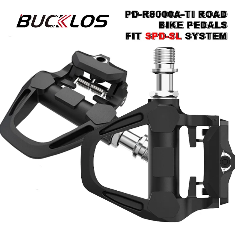 BUCKLOS Bicycke Pedals for SPD-SL Aluminum/Nylon Cycling Bearing Cleats Clipless Pedal with 6 Degree Cleat Titanium Spindle
BUCKLOS Bicycke Pedals for SPD-SL Aluminum/Nylon Cycling Bearing Cleats Clipless Pedal with 6 Degree Cleat Titanium Spindle