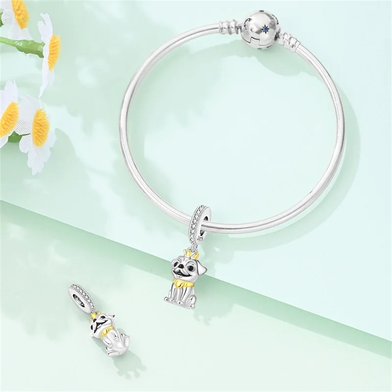 925 Sterling Silver Well-Behaved Dog Charms Pendant For Women Fit Original Bracelet DIY Birthday Party Jewelry Gifts
925 Sterling Silver Well-Behaved Dog Charms Pendant For Women Fit Original Bracelet DIY Birthday Party Jewelry Gifts