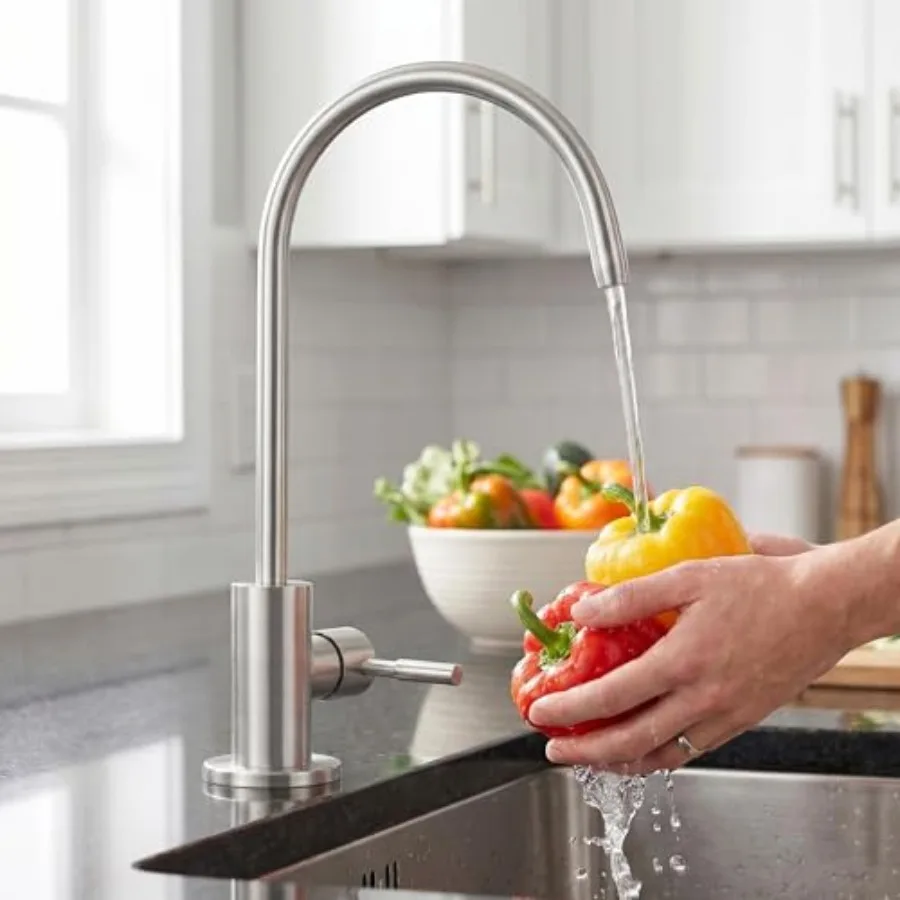 Drinking Water Faucet, Water Filter Reverse Osmosis Faucet for Kitchen Sink RO Faucets for Reverse Osmosis Systems 18/8 Stainle
Drinking Water Faucet, Water Filter Reverse Osmosis Faucet for Kitchen Sink RO Faucets for Reverse Osmosis Systems 18/8 Stainle