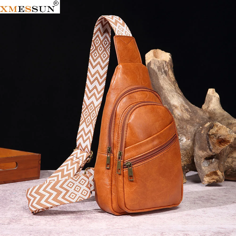 XMESSUN European and American Retro Casual Fashion Chest Bag,New Trendy Women's Shoulder Crossbody Bag,Bohemian-style Waist Bag
XMESSUN European and American Retro Casual Fashion Chest Bag,New Trendy Women's Shoulder Crossbody Bag,Bohemian-style Waist Bag
