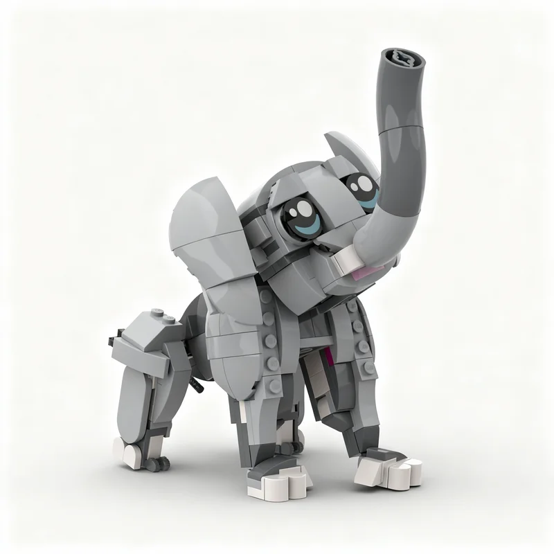 276pcs MOC Baby Elephant Creator 3 1 Model Building Blocks Construction Toy Christmas Gifts DIY Creative Idea Education Birthday
276pcs MOC Baby Elephant Creator 3 1 Model Building Blocks Construction Toy Christmas Gifts DIY Creative Idea Education Birthday