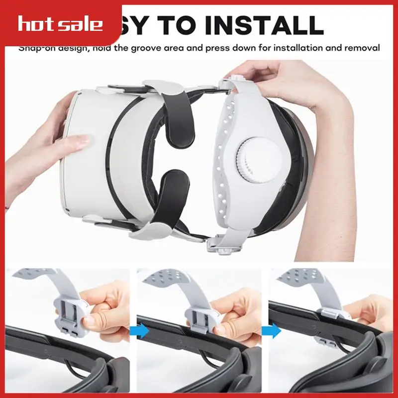 For Meta Quest 3/2/Pro/Pico4 VR Headset Silicone Comfort Head Strap With Adjustable VR Decompression Head Straps
For Meta Quest 3/2/Pro/Pico4 VR Headset Silicone Comfort Head Strap With Adjustable VR Decompression Head Straps