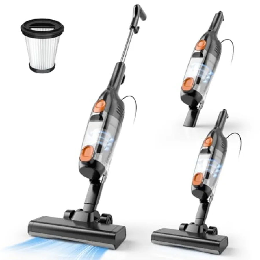 R6X Corded Stick Vacuum Cleaners for Home, 20Kpa Powerful Suction Stick Vacuum with 16Feet Cord, 2 in 1 Lightweight Handheld Va
R6X Corded Stick Vacuum Cleaners for Home, 20Kpa Powerful Suction Stick Vacuum with 16Feet Cord, 2 in 1 Lightweight Handheld Va