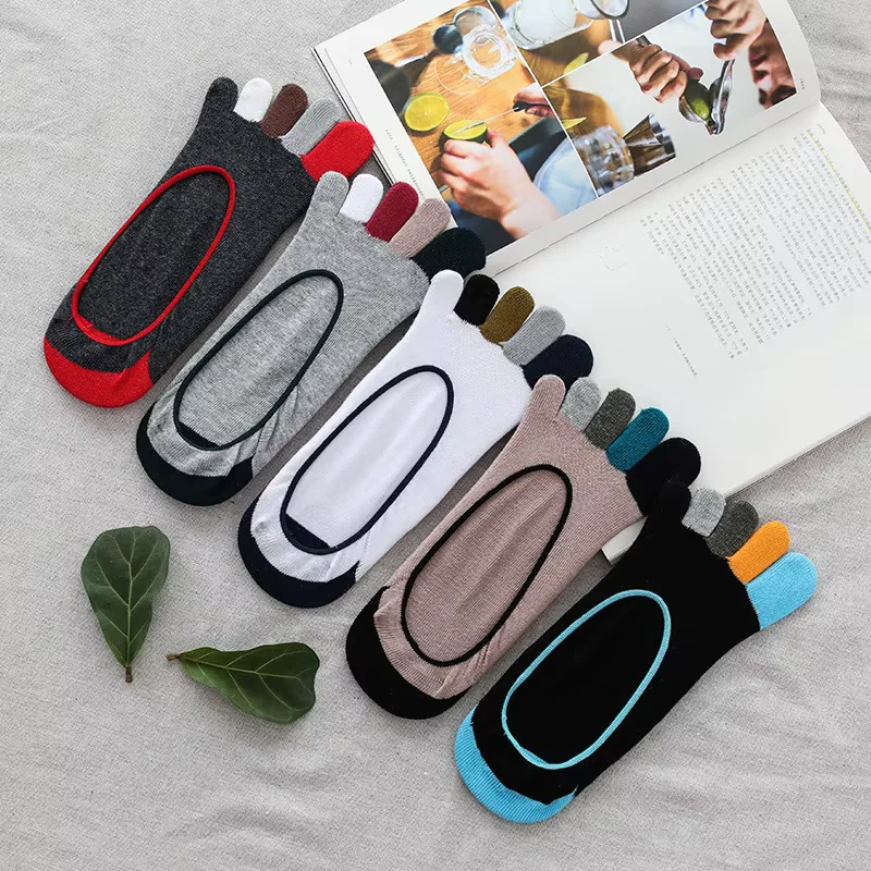 5 Pairs Men Sports Five Finger Socks Summer Invisible Men Silicone Non-slip Boat Socks Soft Cotton Colorful Toe Socks
5 Pairs Men Sports Five Finger Socks Summer Invisible Men Silicone Non-slip Boat Socks Soft Cotton Colorful Toe Socks