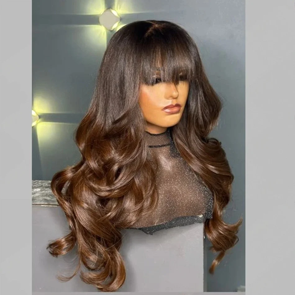 Long 26inch Ombre Brown 5x5 Silk Base Body Wave Jewish Human Hair Wig With Baby Hair HD Lace European Hair Preplucked Daily
Long 26inch Ombre Brown 5x5 Silk Base Body Wave Jewish Human Hair Wig With Baby Hair HD Lace European Hair Preplucked Daily